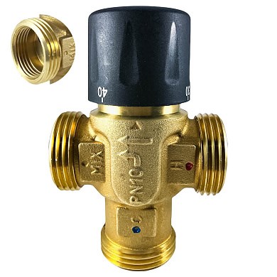 Термостатический смесительный клапан для систем отопления и ГВС 1 НР 3/4 ВР - фото 15548