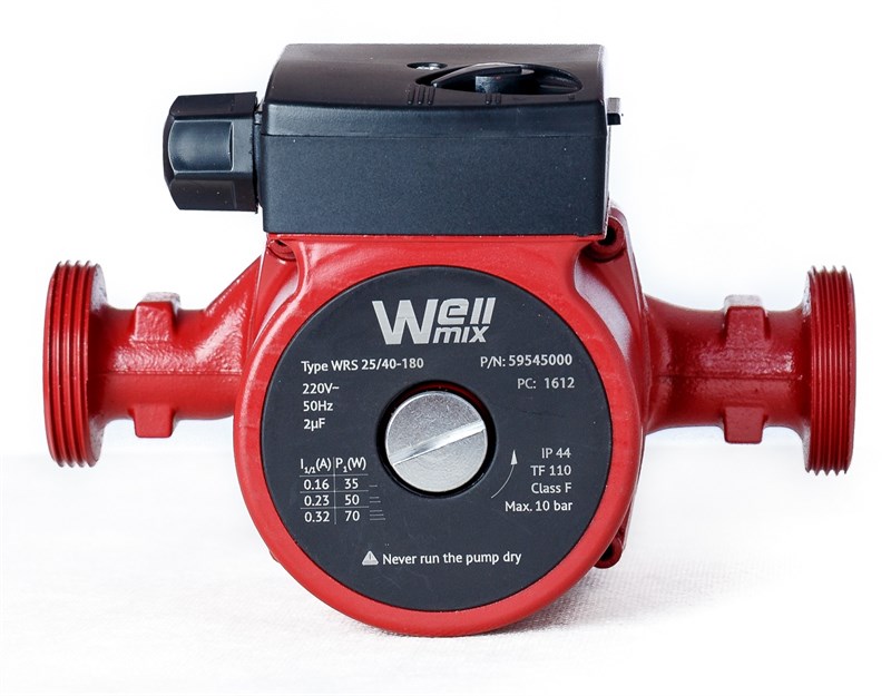 Циркуляционный насос Wellmix WRS  25/40 - 180 (резьбовой, 3скорости, 220V,  L=180) - фото 16802