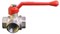 VT.360 Кран шаровый трехходовой L-обр. 3/4  (Ду20)  рычаг VT.360-020